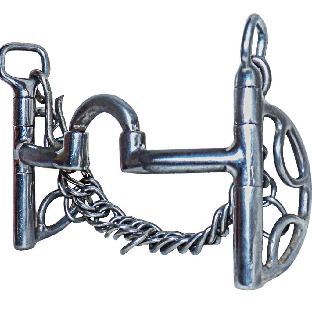 Myler USA Kimberwick with Hooks Low Port Correction Curb Bit 11-27 LP Level 2