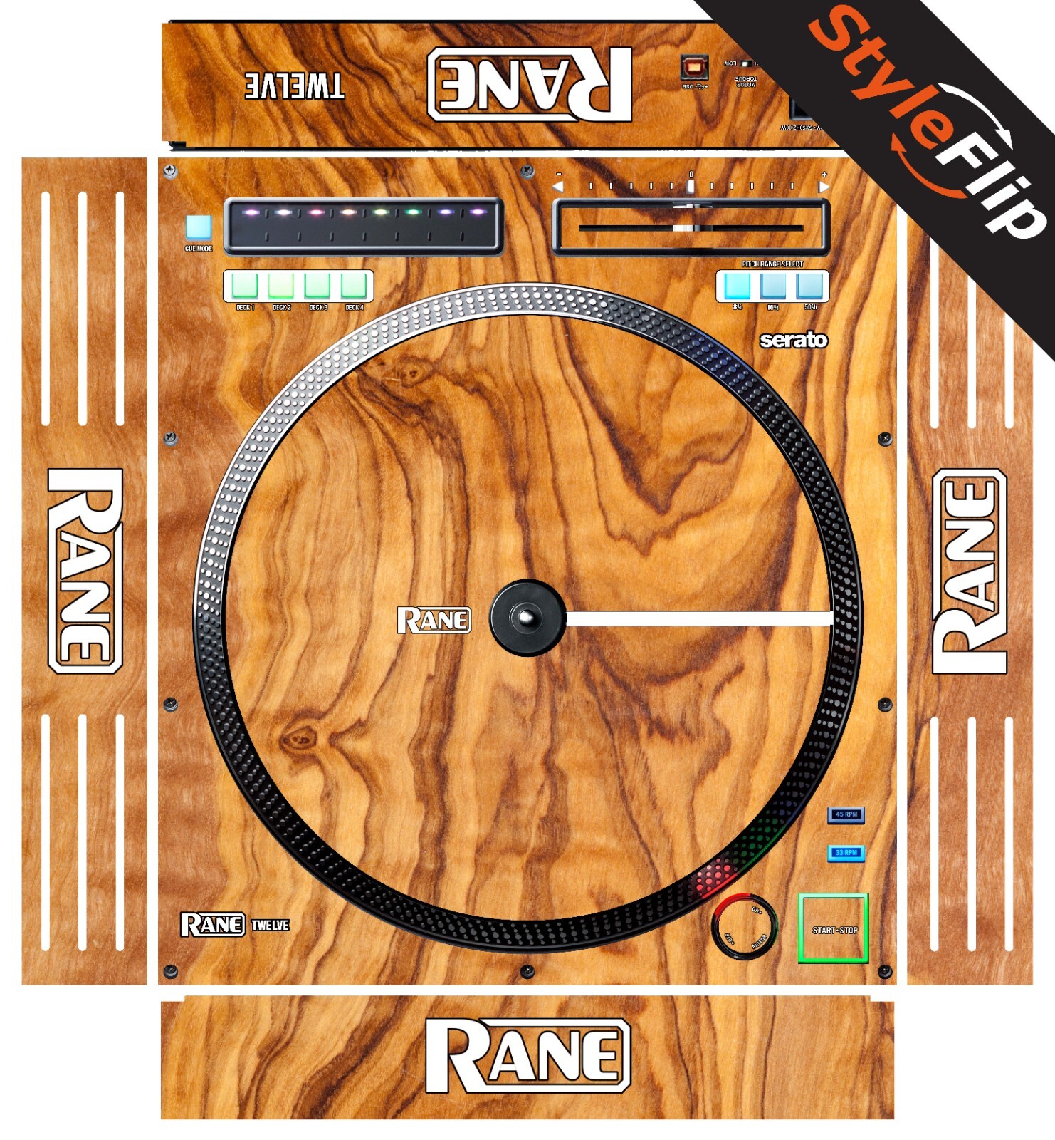 Rane Twelve 2018 Version Skin | Wood #6 | Protective Decal | StyleFlip Skins