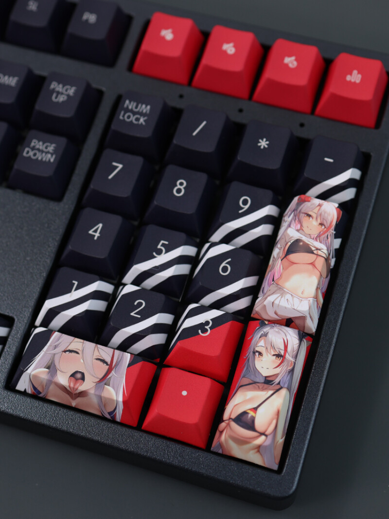 Azur Lane KMS Prinz Eugen Button PBT Sublimation Cherry MX 108 Keys Keycap