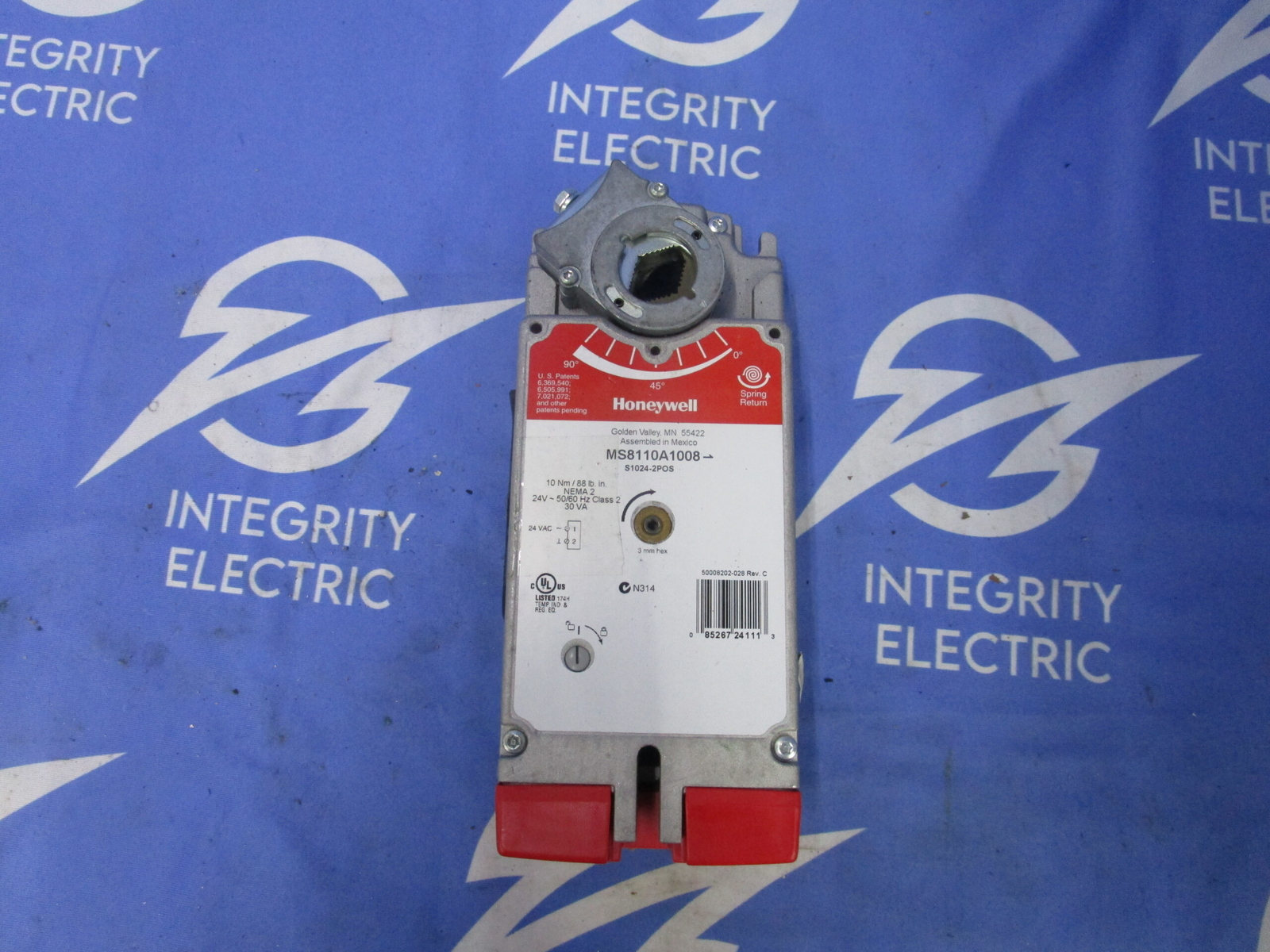 HONEYWELL NEMA 2 DAMPER ACTUATOR MS8110A1008 30VA 24V 1 Y WARRANTY