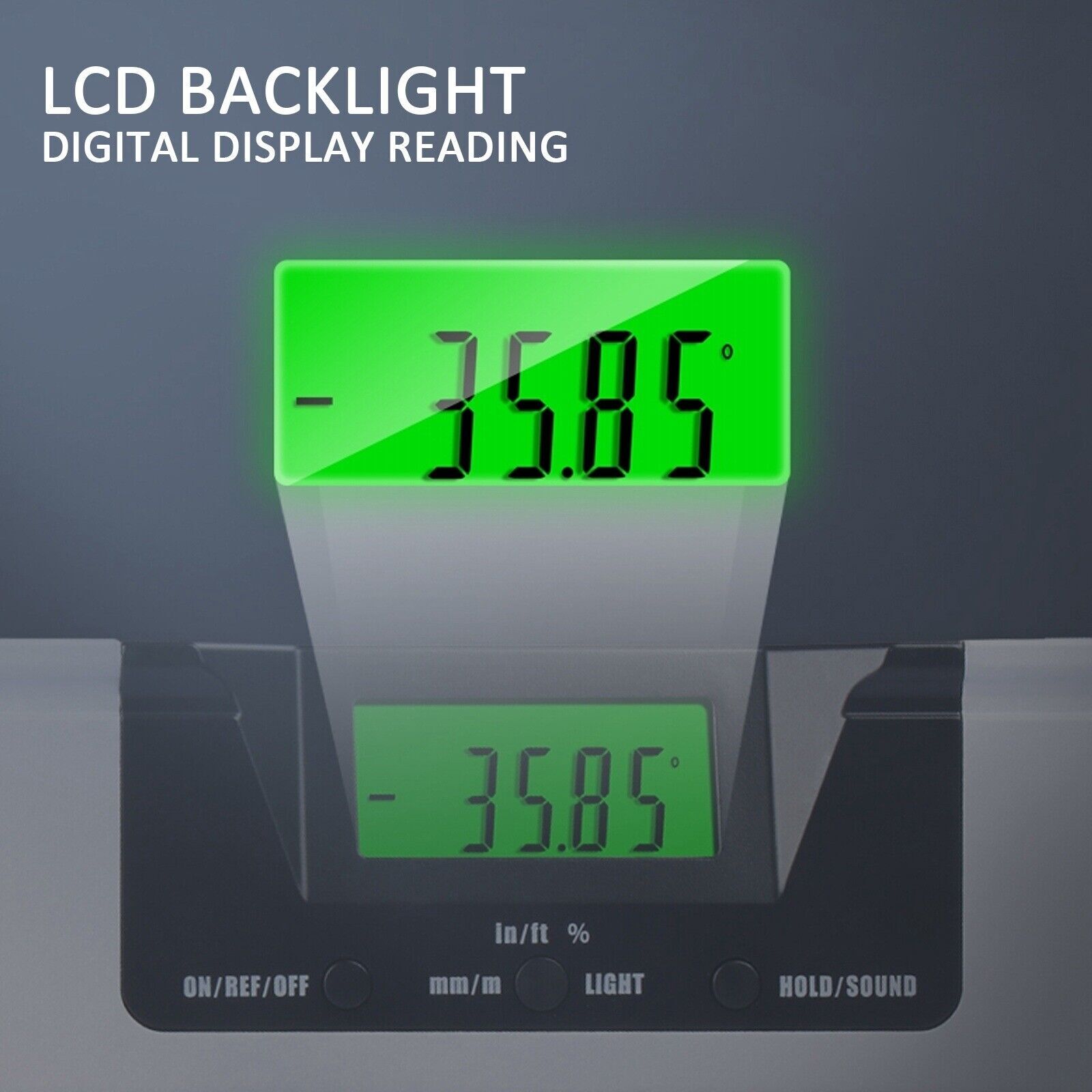 Digital LCD Laser Angle Finder Level Inclinometer Protractor Angle Gauge 40cm