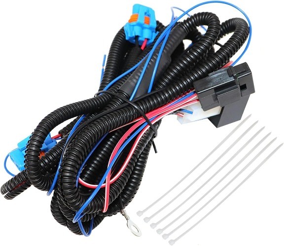 Fog Light Wiring Harness Kit Replacement Fit for Silverado 1500 2500 3500 1500HD