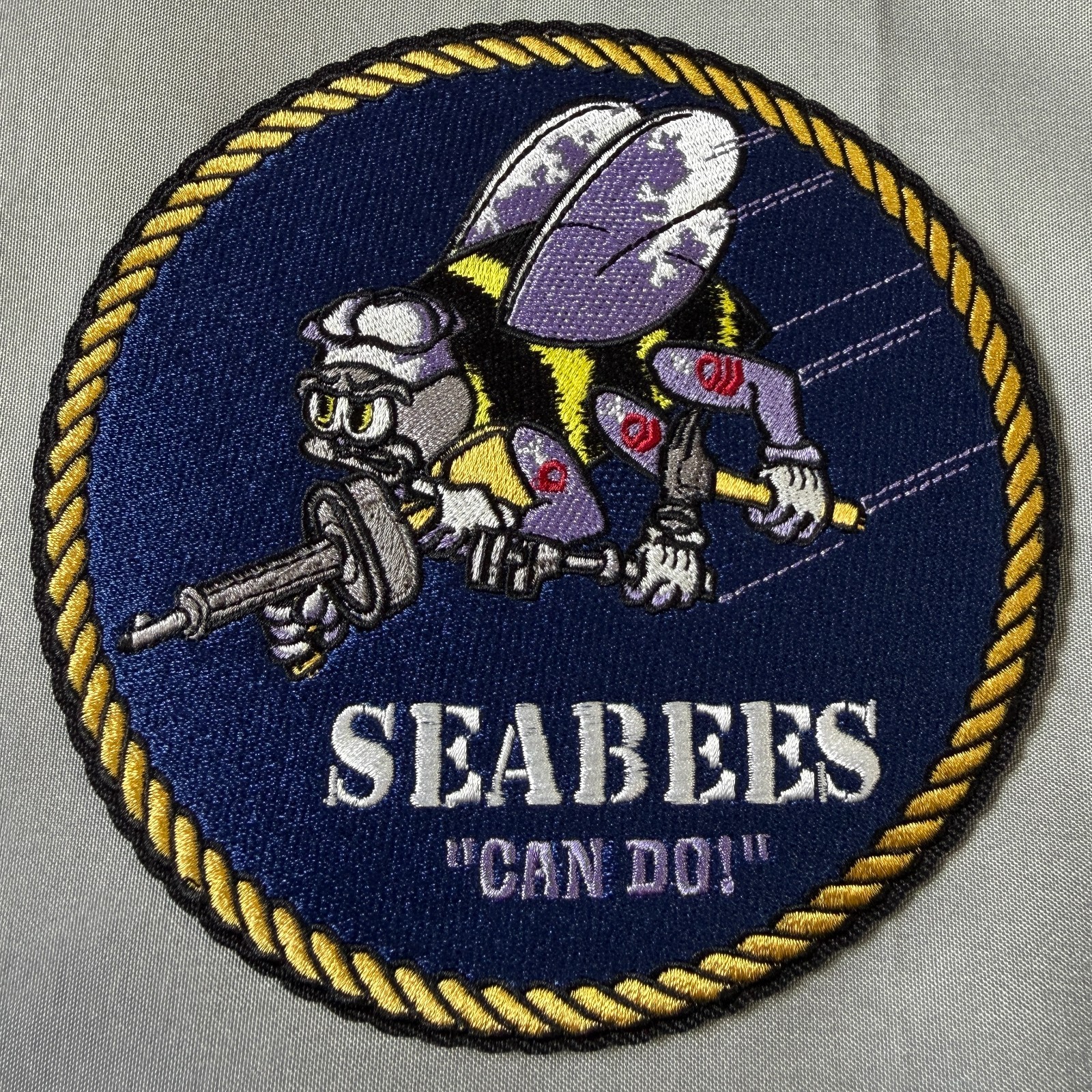 Seabees US Navy Embroidered Military Morale Patch
