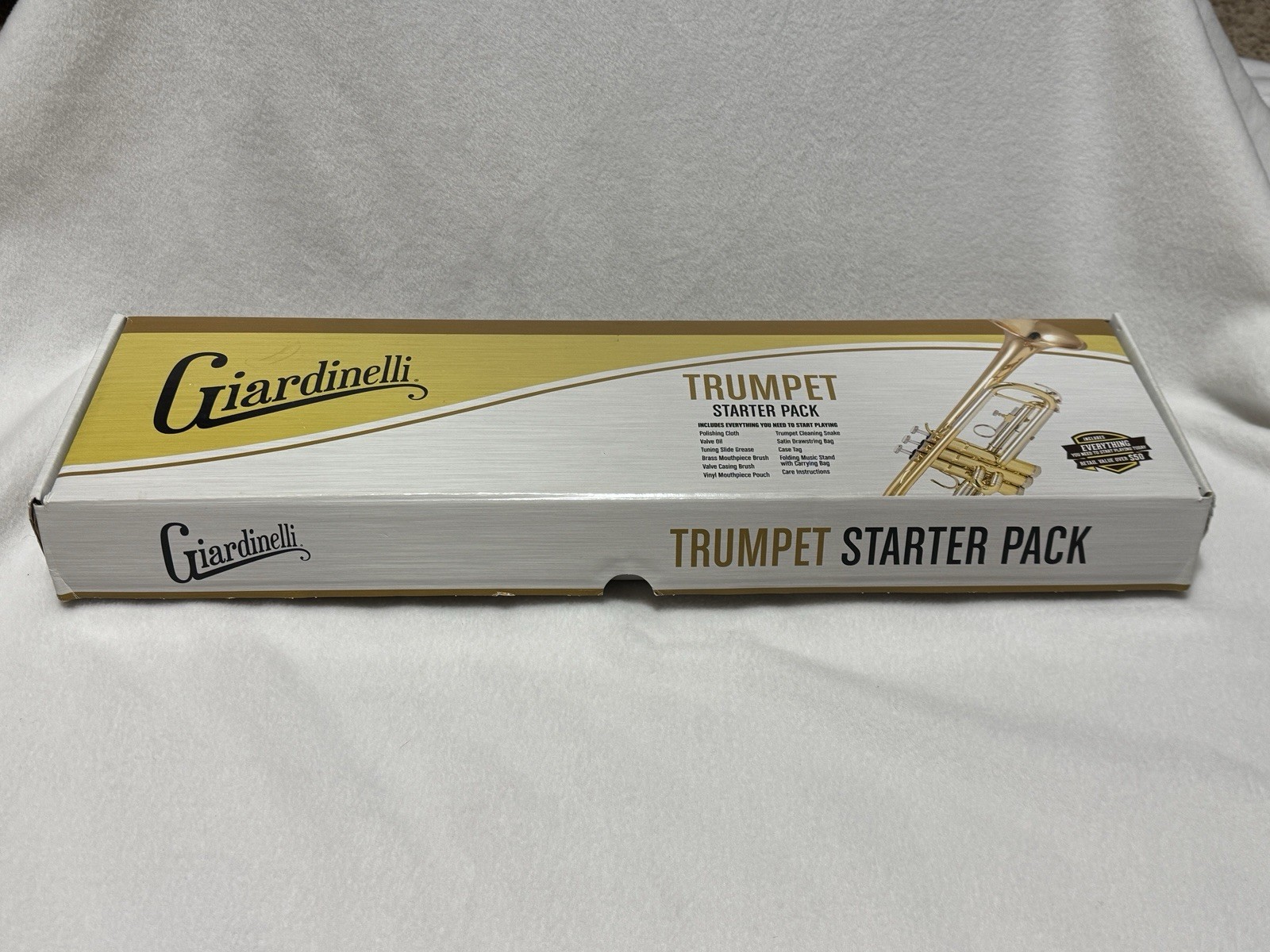 Giardinelli Trumpet Starter Accessory Bundle + Korg TM-60 + Titan Music Stand