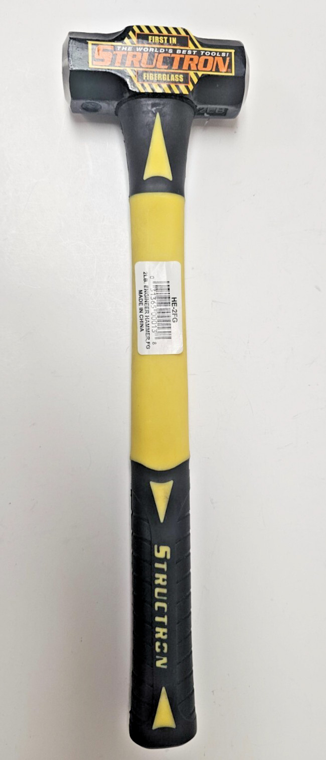 Seymour HE-2FG 2lb. Engineer Hammer Structron 16" Fiberglass Handle