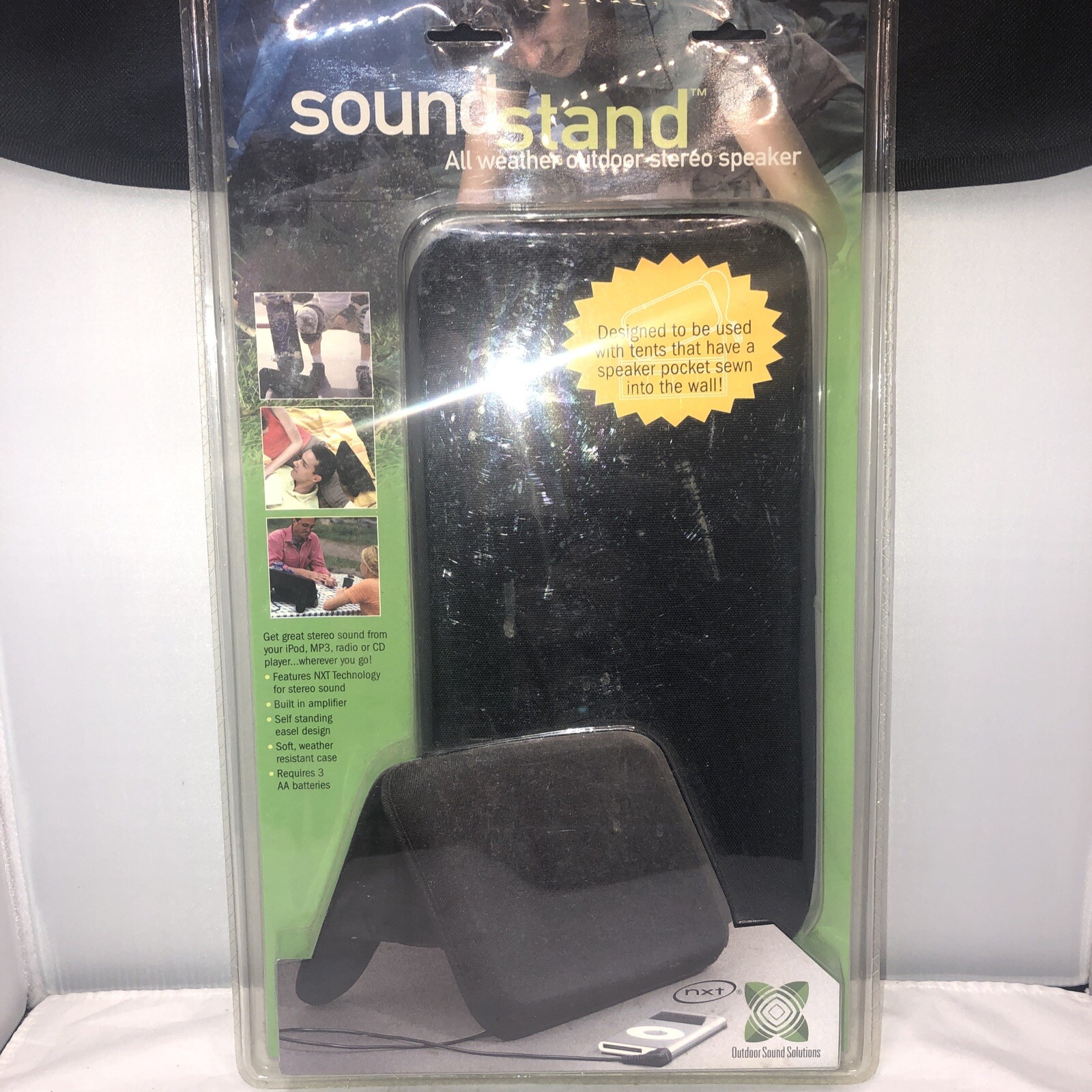 Soundstand All Weather Outdoor Stereo Speakers Brand New Camping