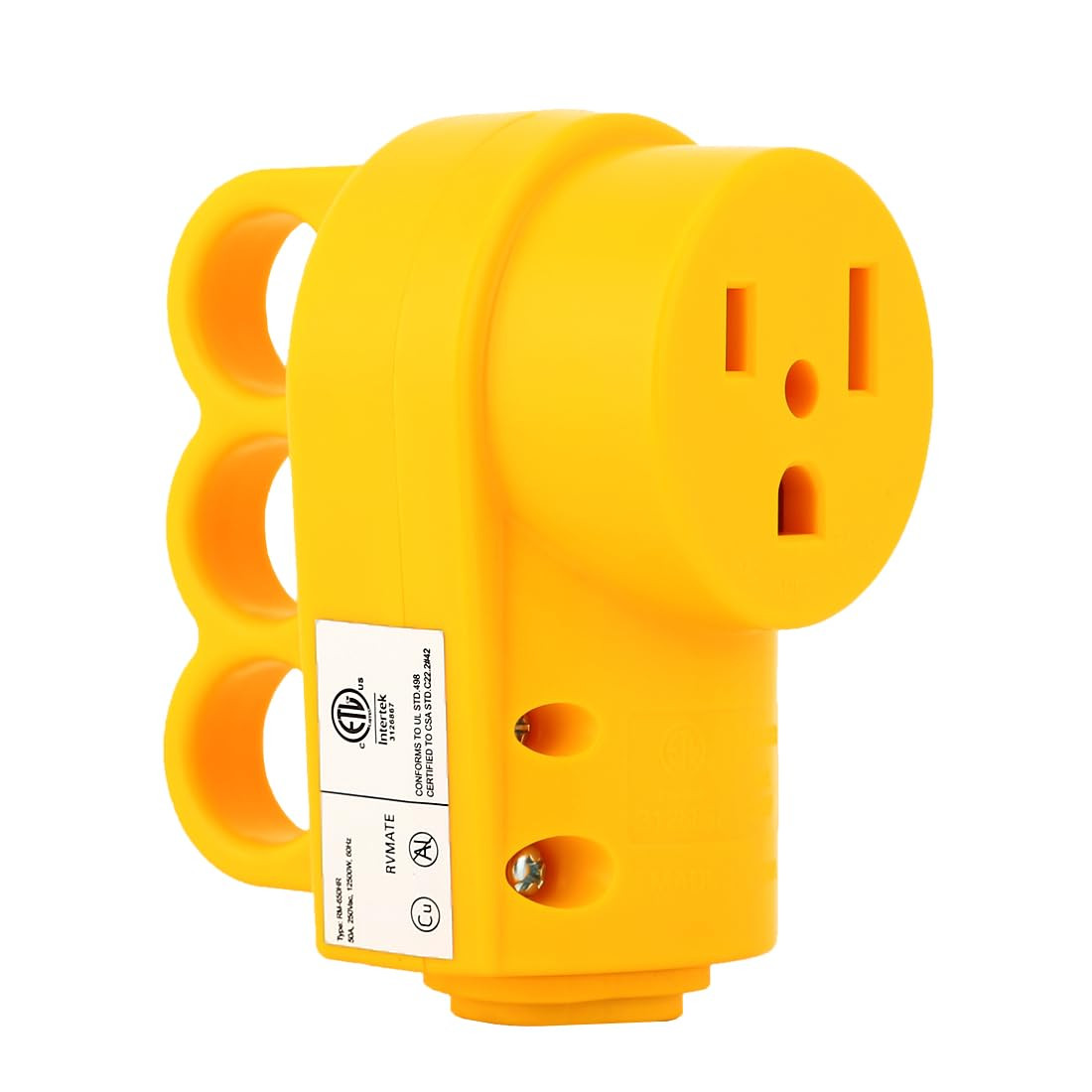 Nema 6-50R Female Welder Receptacle, 50A 3-Prong ETL Listed Socket