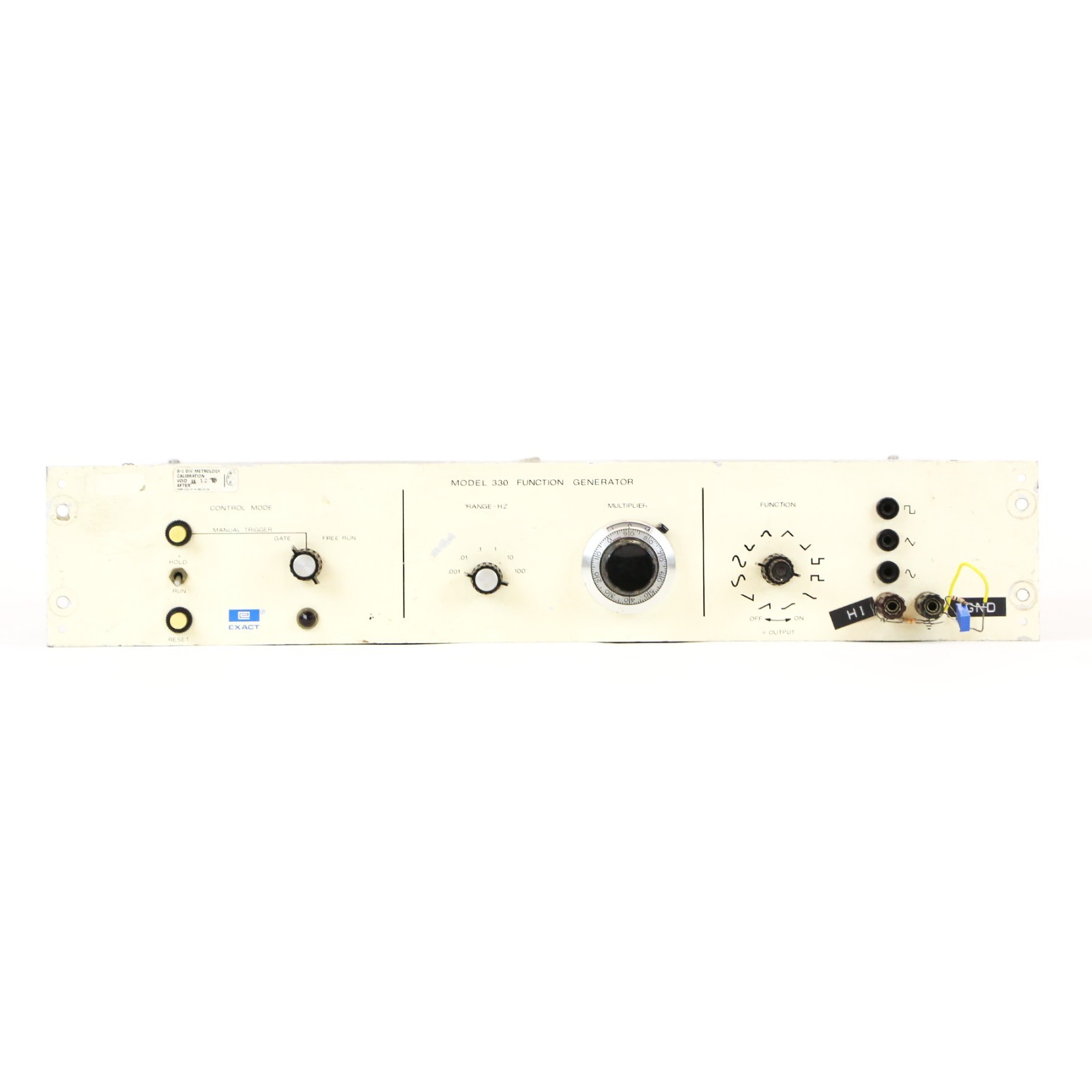 1970s Exact Electronics Model 330 Function Generator Vintage Original Sine Wave