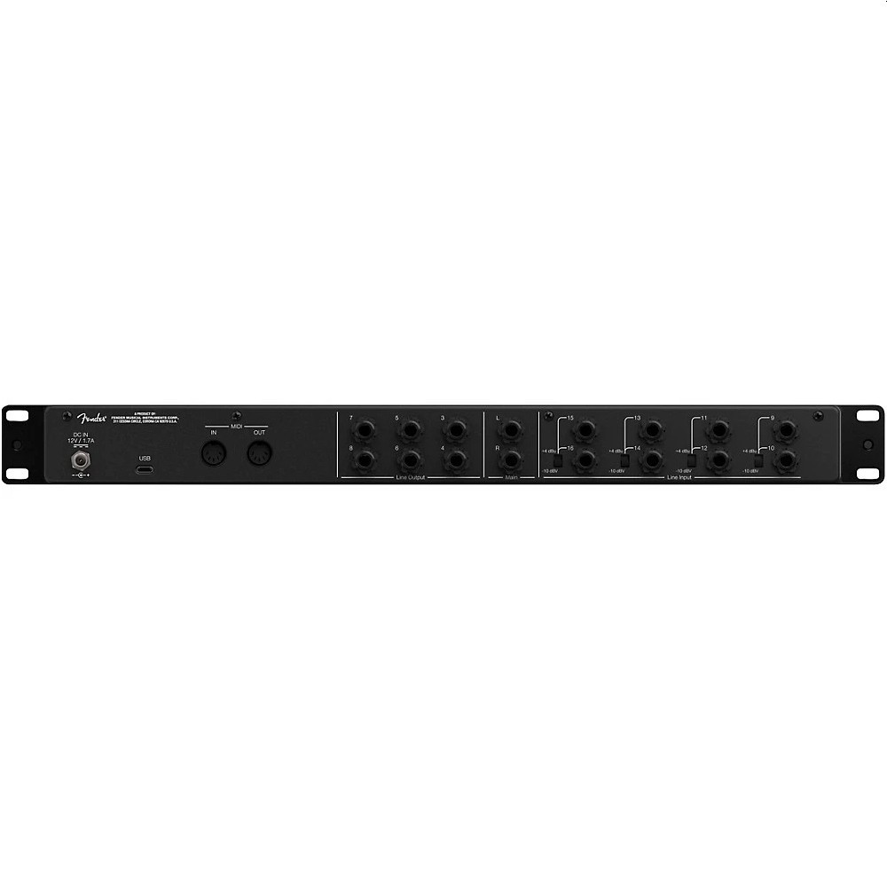 FENDER QUANTUM LT 16 Rackmount 16x8 USB-C Audio Interface & Studio Software Pro