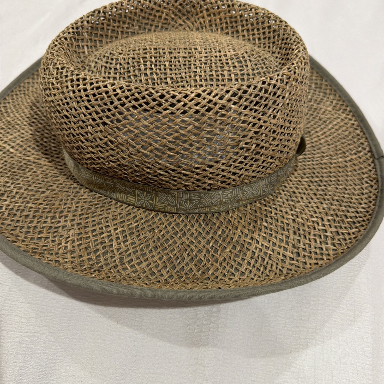 Columbia Straw Hat SeaGrass Straw Tan Size Small Beach Vacation Sun Protection