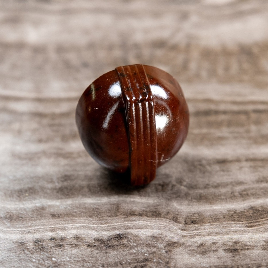 Vintage RCA Deco Radio Knob 1930s Brown Bakelite 1pc 1/4" D Shaft