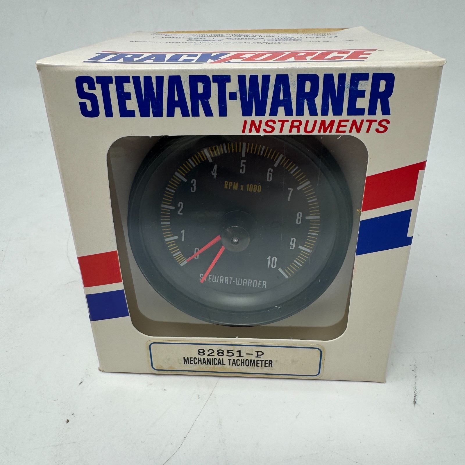 Stewart warner 82851-P Tachometer (mech), 0-10000 RPM, 3-3/8" Adj Redline.