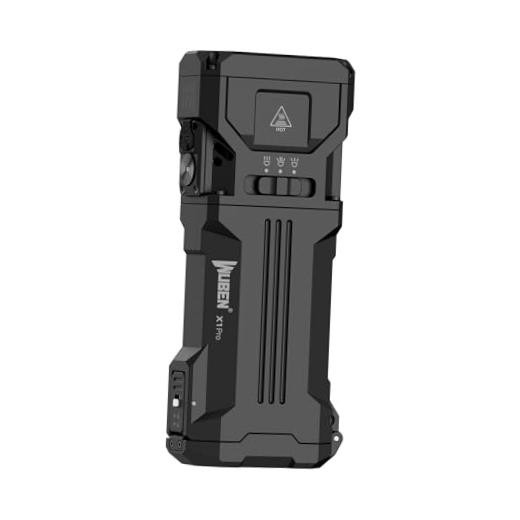 X1Pro Rechargeable Flashlights - High Lumens - Super Bright - Black