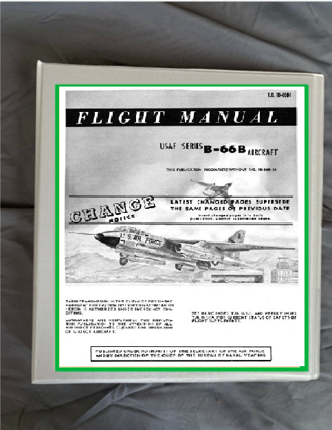 Douglas B-66B Destroyer aircraft flight manual manual & binder PRINTED