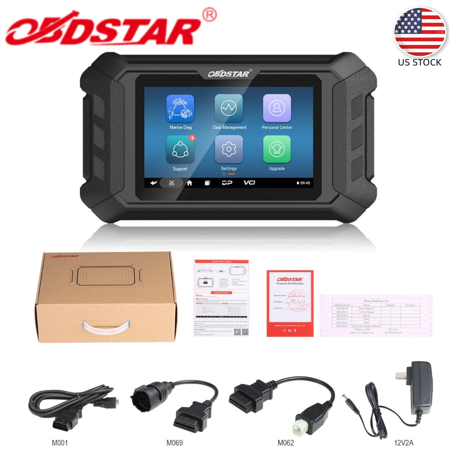 OBDSTAR ISCAN for SUZUKI Marine Diagnostic Tablet Code Read&Clear Action Test