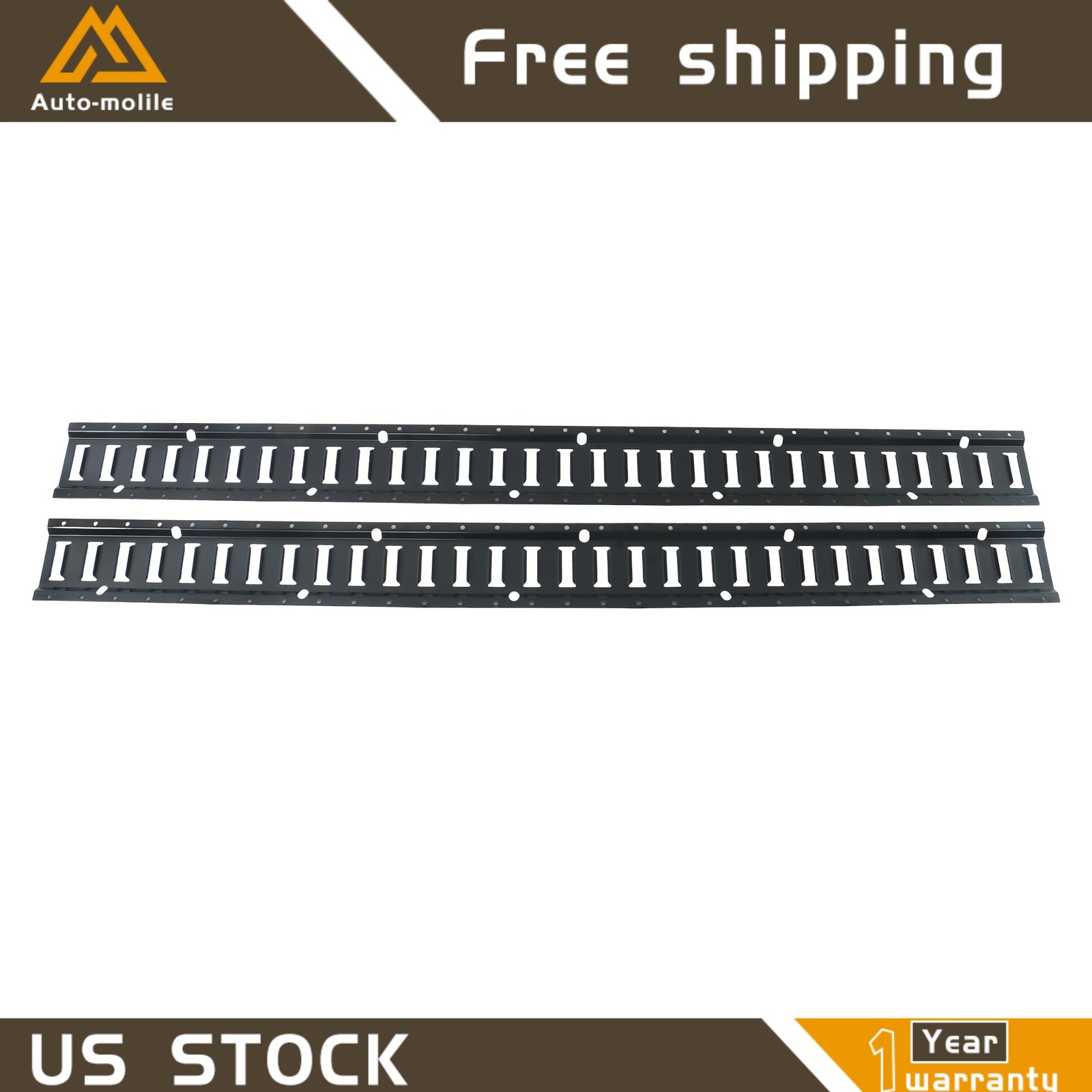5' E-Track Tie Down Rail Secure Cargo For ATV Truck 2 Pack Multi Purpose Durable