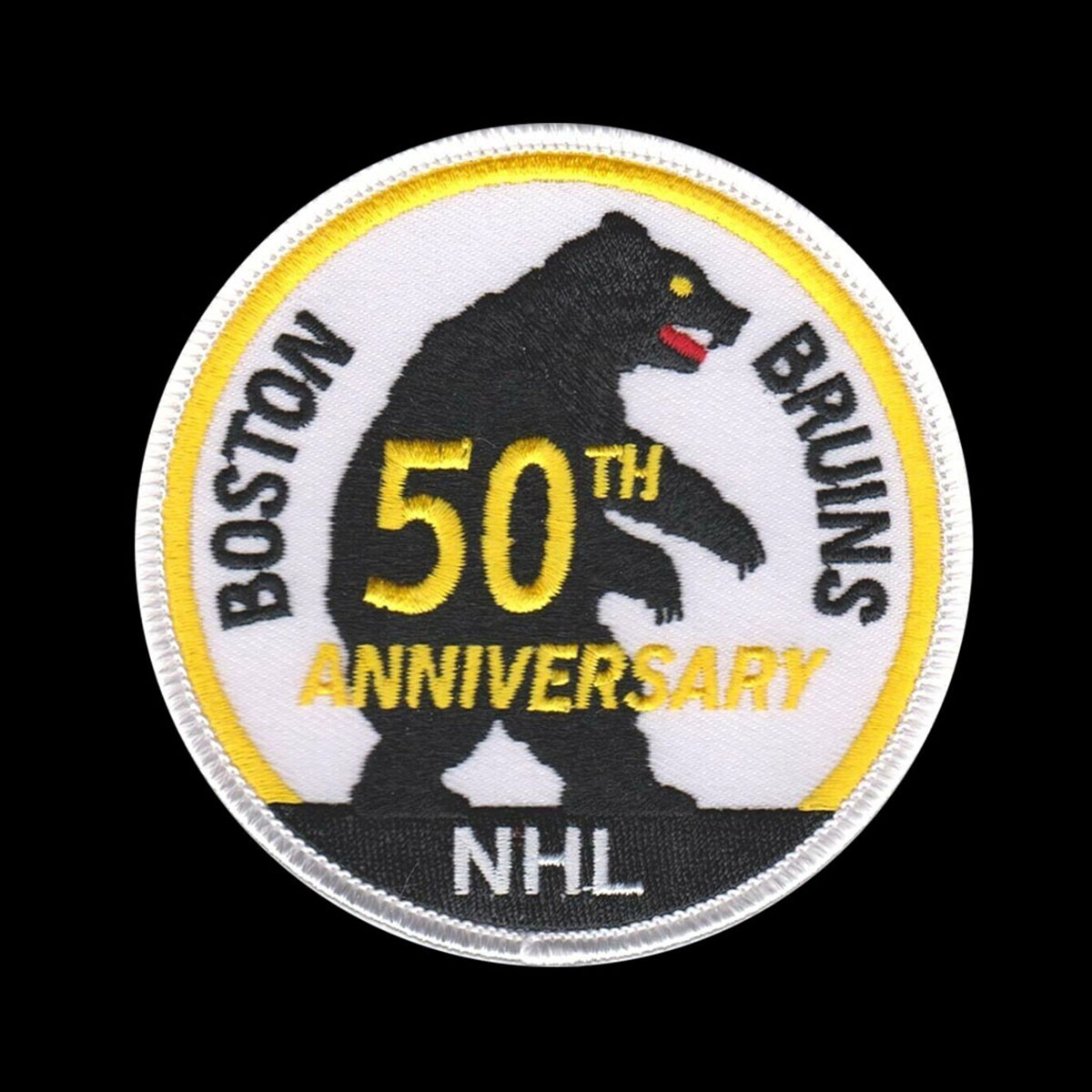 NHL Boston Bruins 50th Anniversary Patch Rare