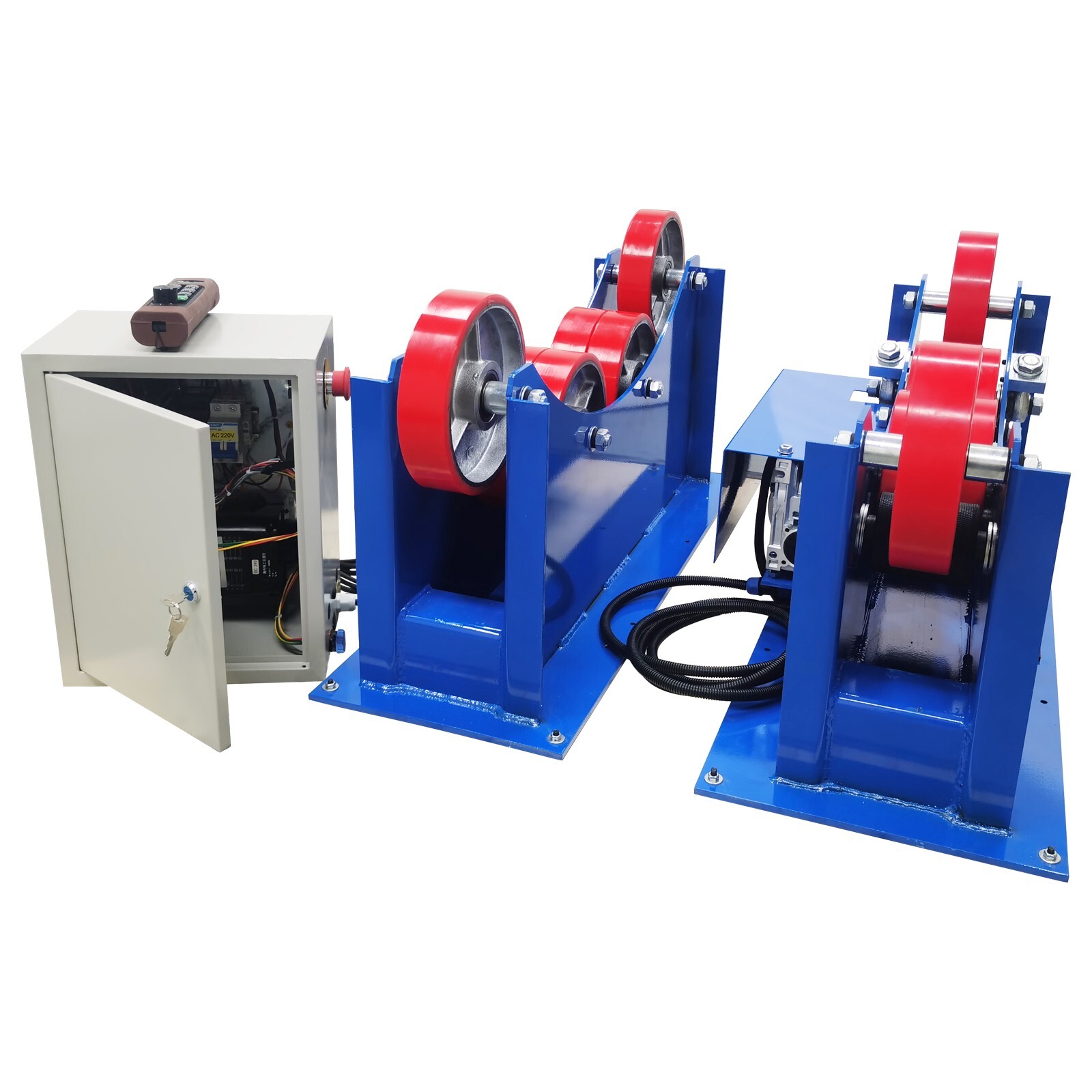 TPU Wheel Welding Turning Rolls Remote Control Digital Display Roller Frame 3T