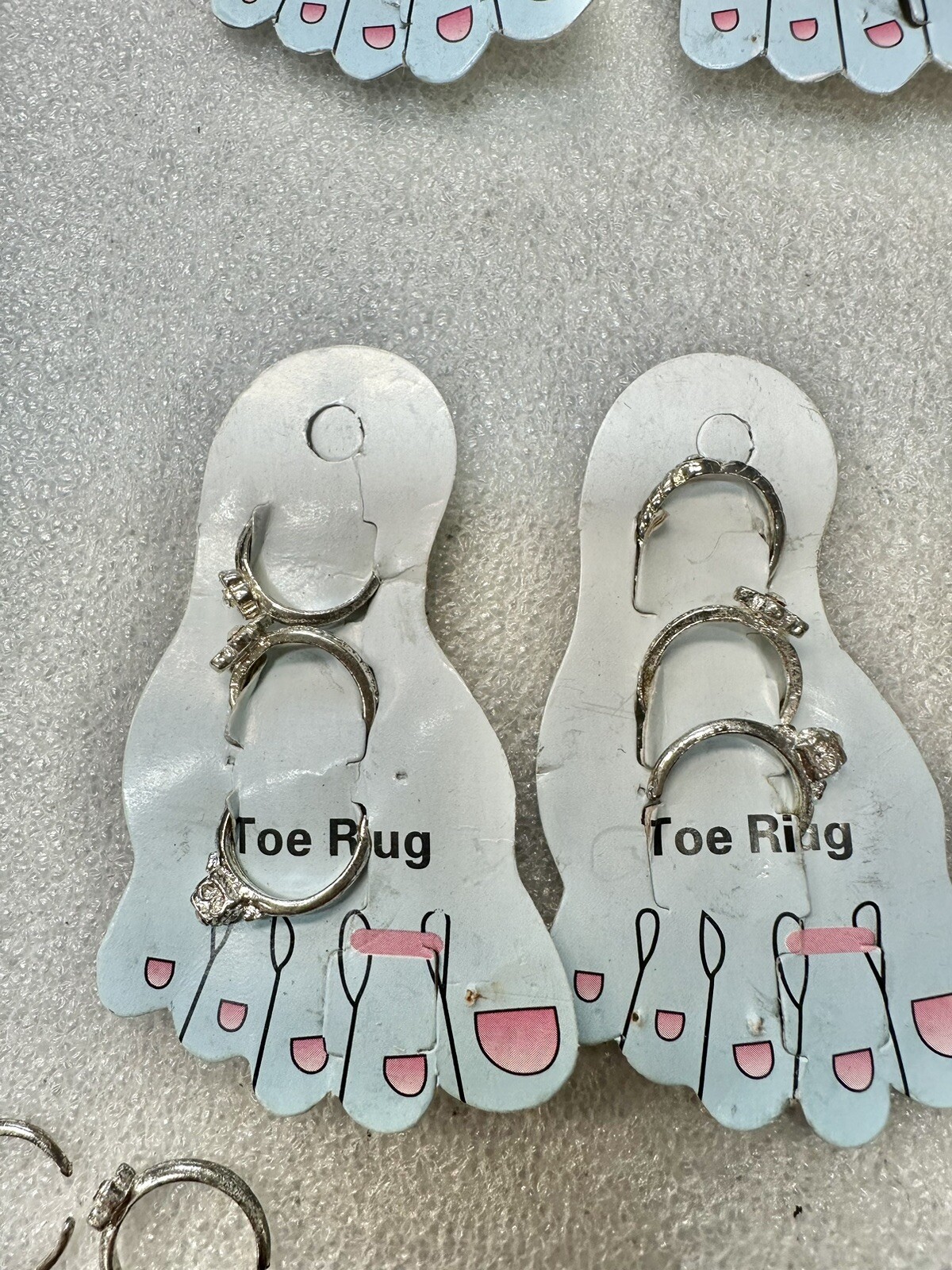 NWT Toe Rings 12 Cards 3 Per Card