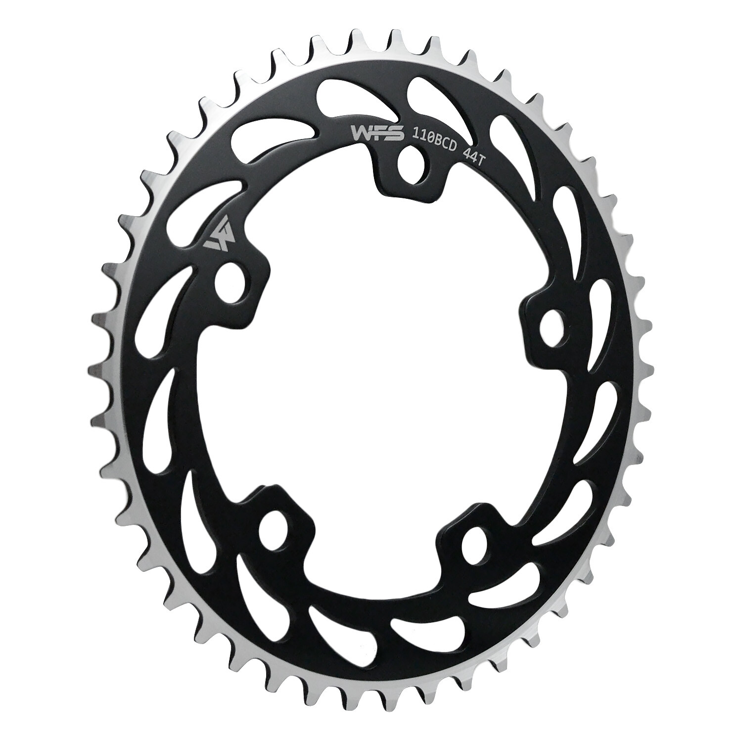 WFS Helix Chainring 44T 1/8" 110mm Old School BMX Single Speed Fixie ,Black