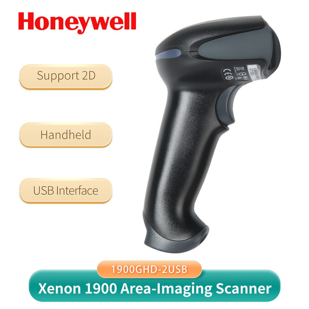 Honeywell Xenon 1900GHD-2USB High-Density Handheld 2D USB Barcode Scanner +Cable