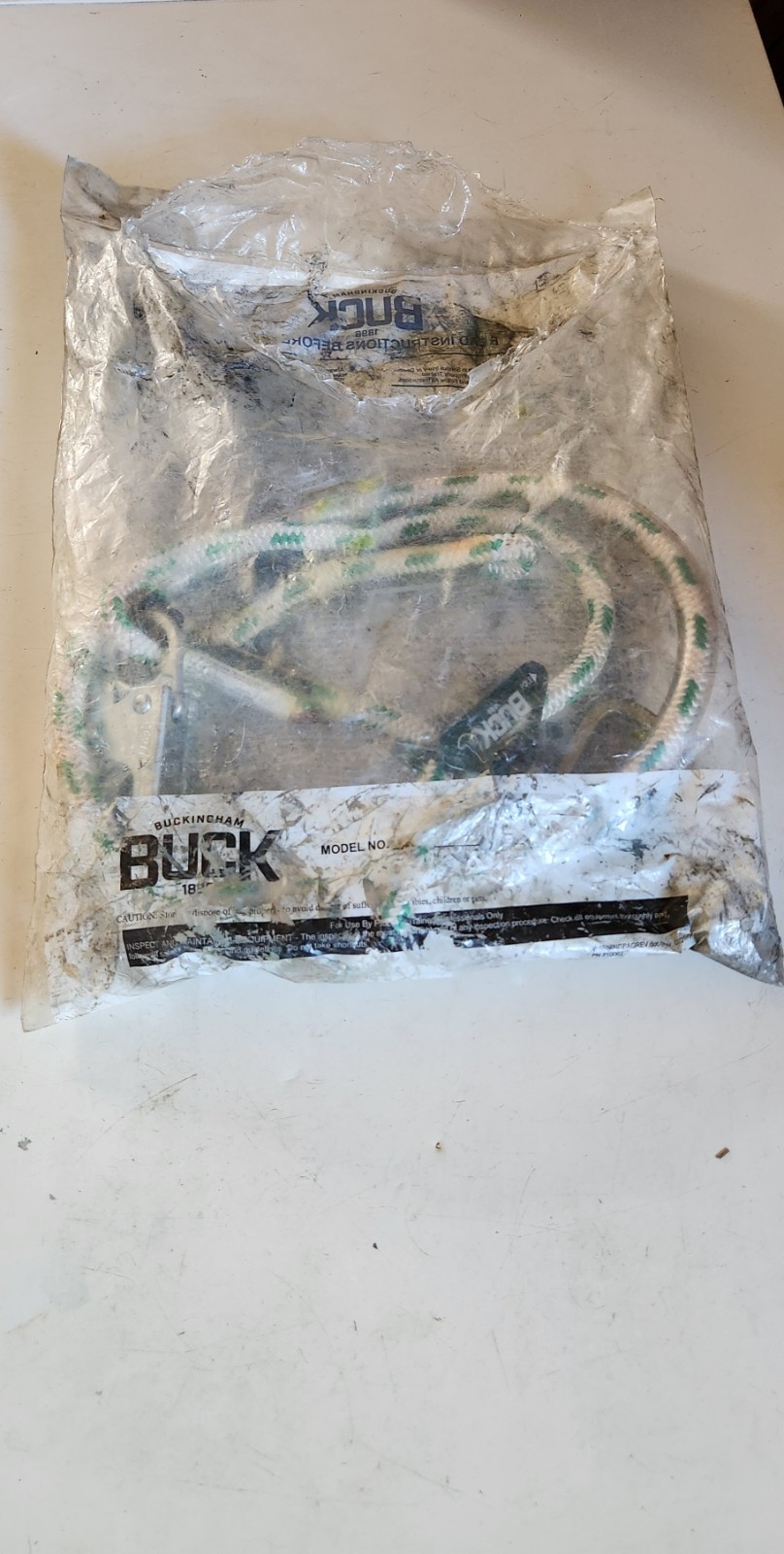 Buckingham Adjustable Positioning Lanyard Rope Harness Model 9-8