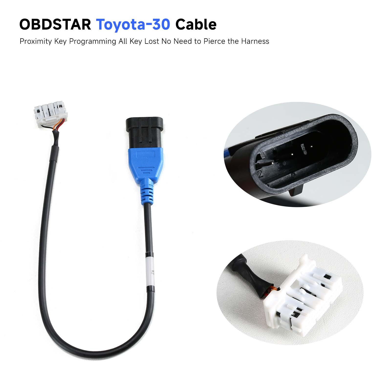 OBDSTAR Toyota-30 Cable Proximity Progarmming All Key Lost For 4A & 8A-BA Type