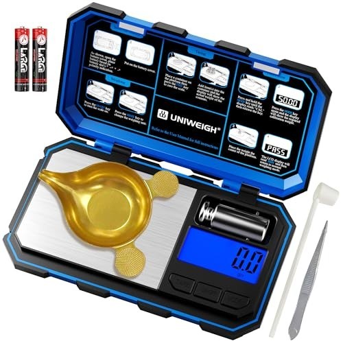 Precision Digital Reloading Scale 1500 Grains x 0.1gn - LCD Display, Tare, Calib