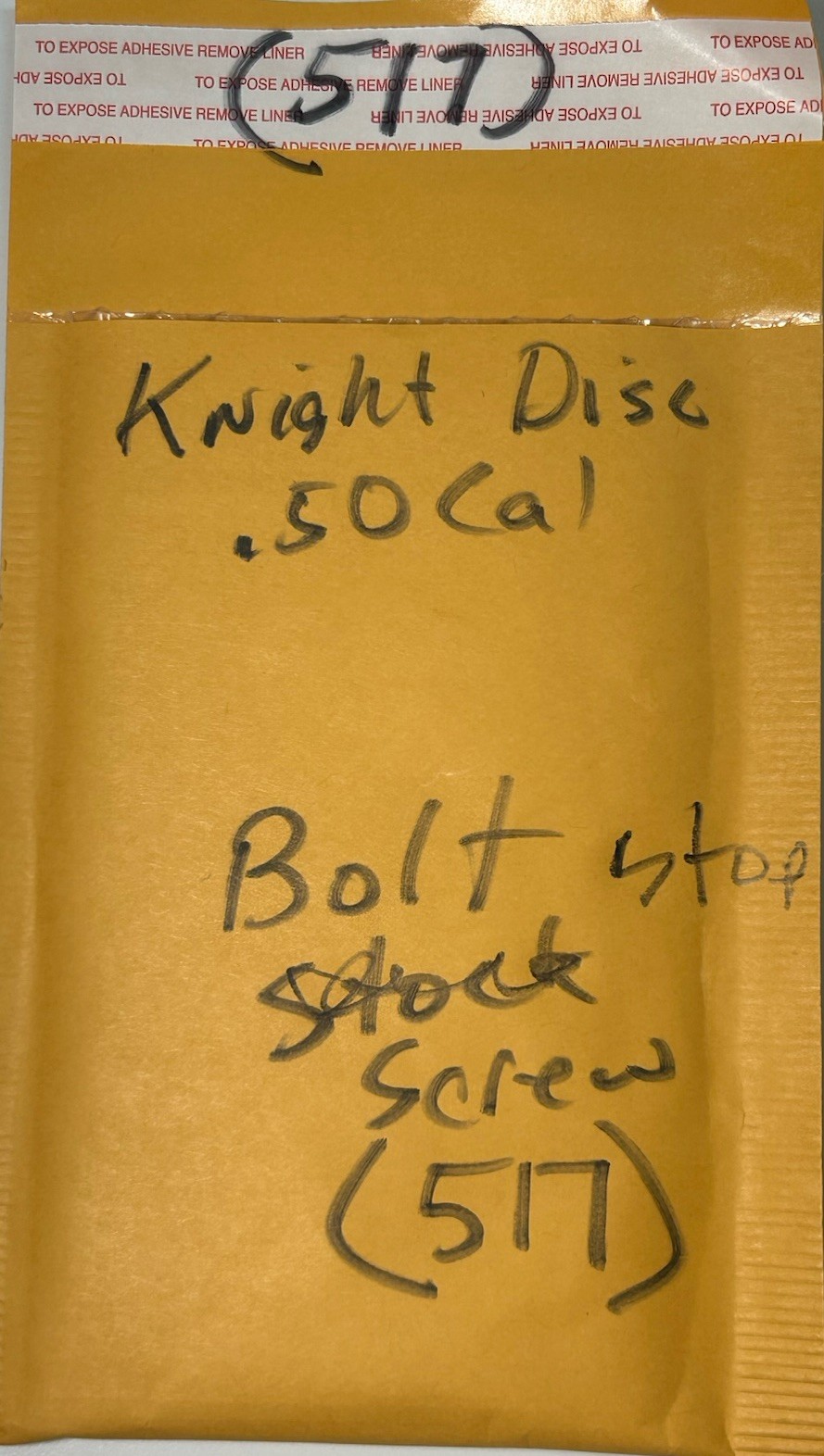 Knight Disc Inline Muzzleloader Bolt Stop Screw