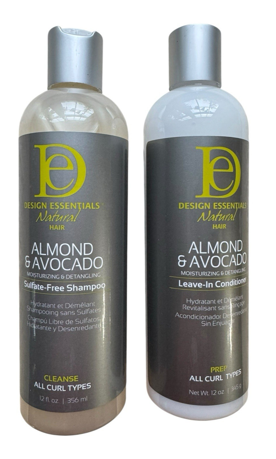 Design Essentials Almond & Avocado Sulfate-Free Shampoo & Leave-In Cond Set