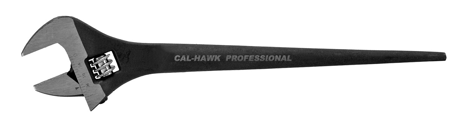 CAL-HAWK PRO 12" Adjustable Steel Iron Worker SPUD CRESCENT WRENCH Aligning Bar