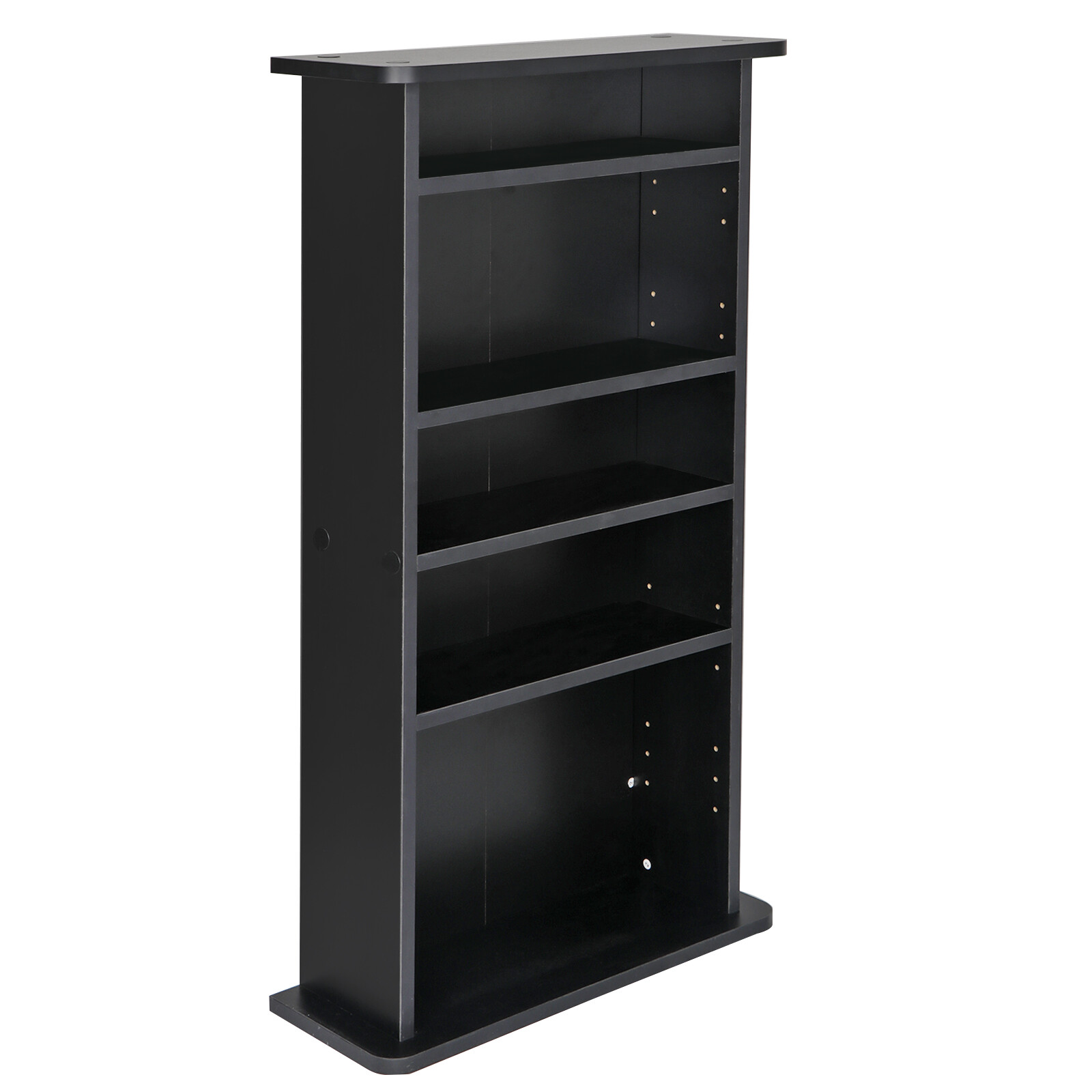 Book Shelf Storage Cabinet CD DVD Media Adjustable 5 Layers Customized Display