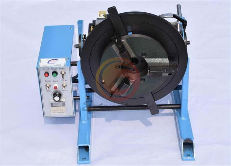 New 1~15RPM 30KG Duty Welding Positioner Turntable Timing With 200mm Chuck 220V