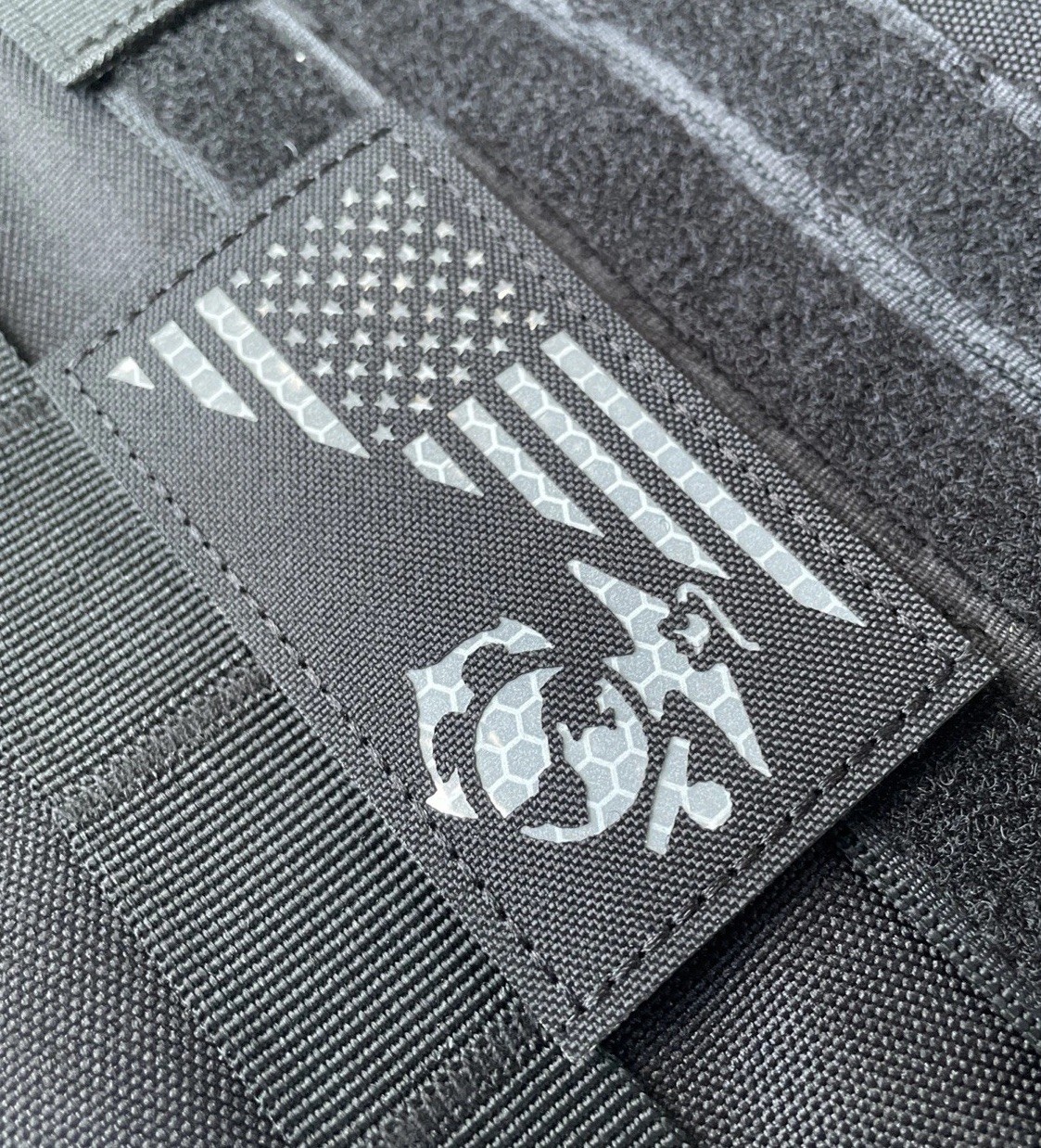 IR Marine Semper Fi USMC Corps Military Combat Tactical patch Black