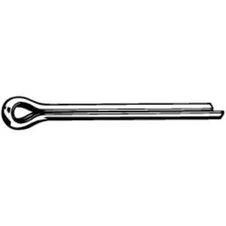 Extended Prong Cotter Pin, 1.6 Mm Dia, 16 Mm L, Steel, 100 Pk, M39350.016.0016