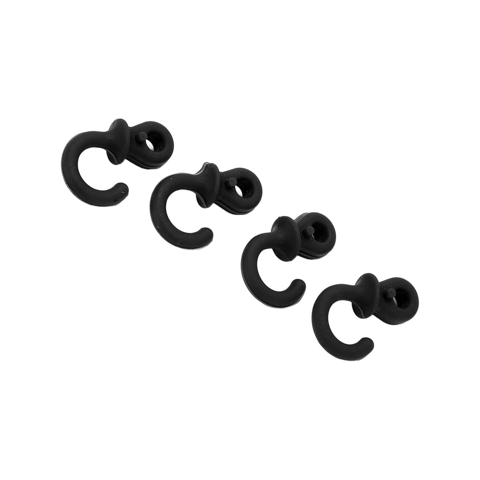 4x Archery String Silencers Monkey Tail Compound Bow String Stabilizer Black