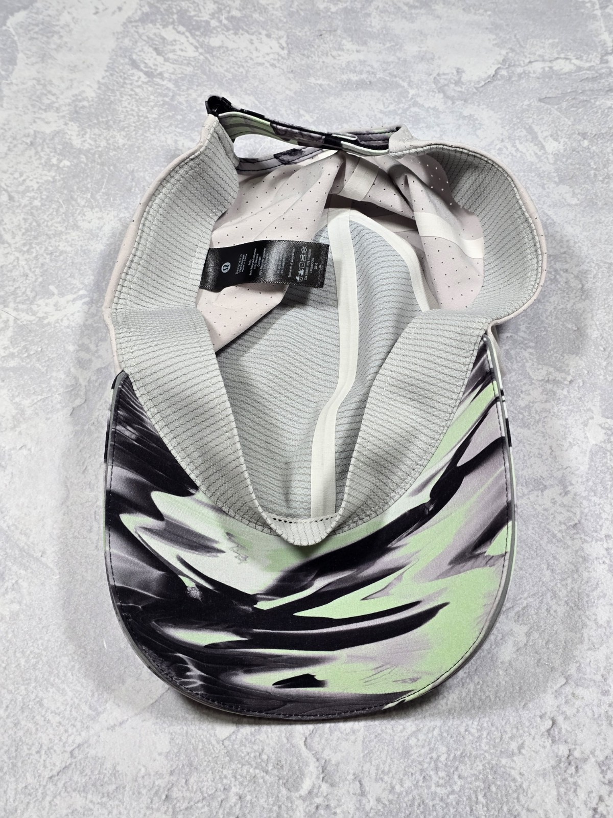 Lululemon Fast Free Running Hat Paint Glide Multi Adjustable Strap One Size