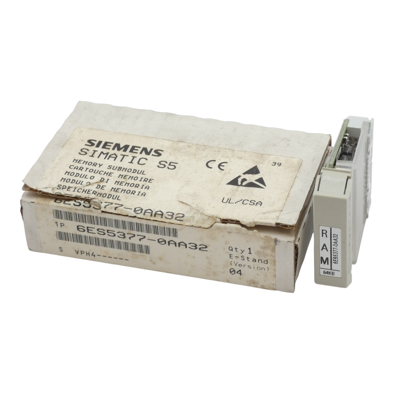Siemens SIMATIC S5 6ES5377-0AA32 6ES5 377-0AA32 E:04 Memory Module -Unused/Original Packaging-