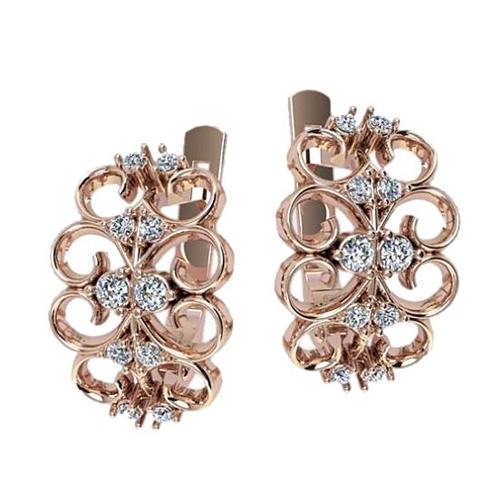 2 pairs Earring Wax patterns for lost wax casting Gold Jewelry/waxes_41316