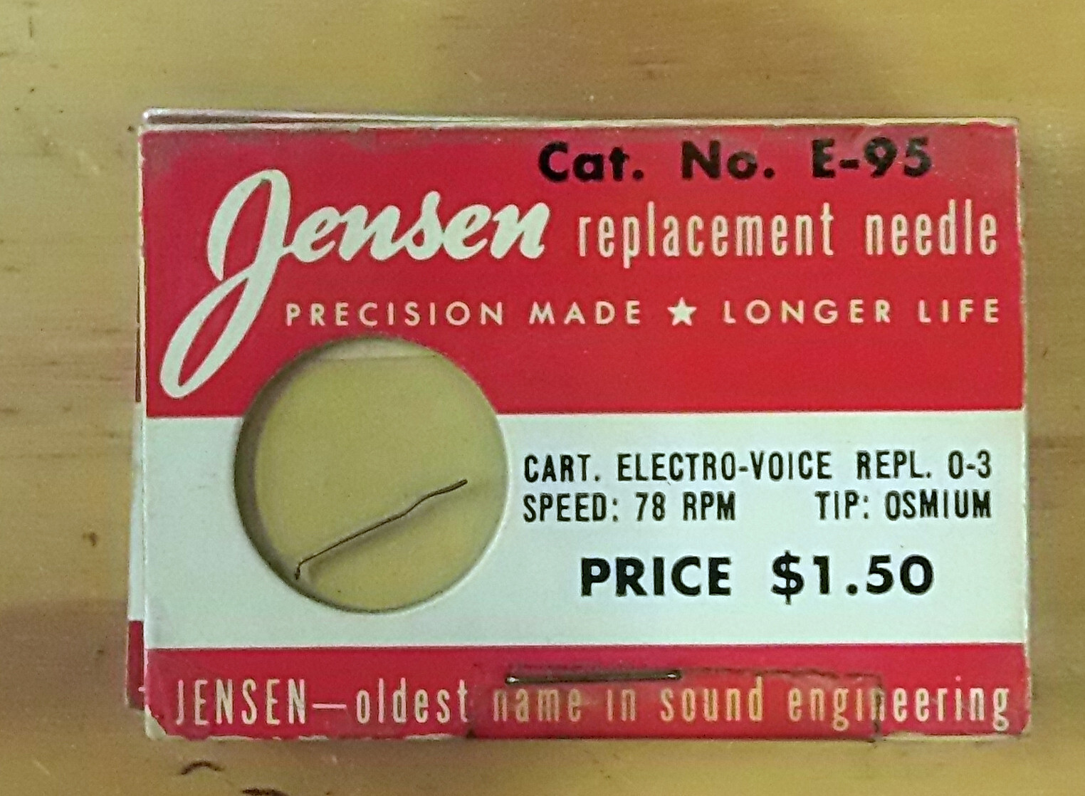 PHONOGRAPH NEEDLE FOR ELECTROVOICE 10 EV 12 EV 32 EV 42 EV 72 350-M3 JENSEN E95