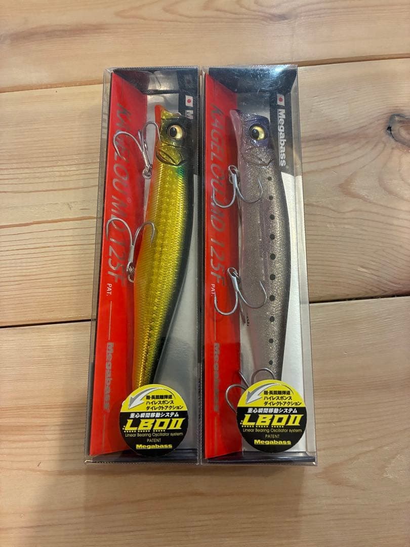 Megabass KAGELOU MD 125F Gold Silver 2 Pack Hard Lure