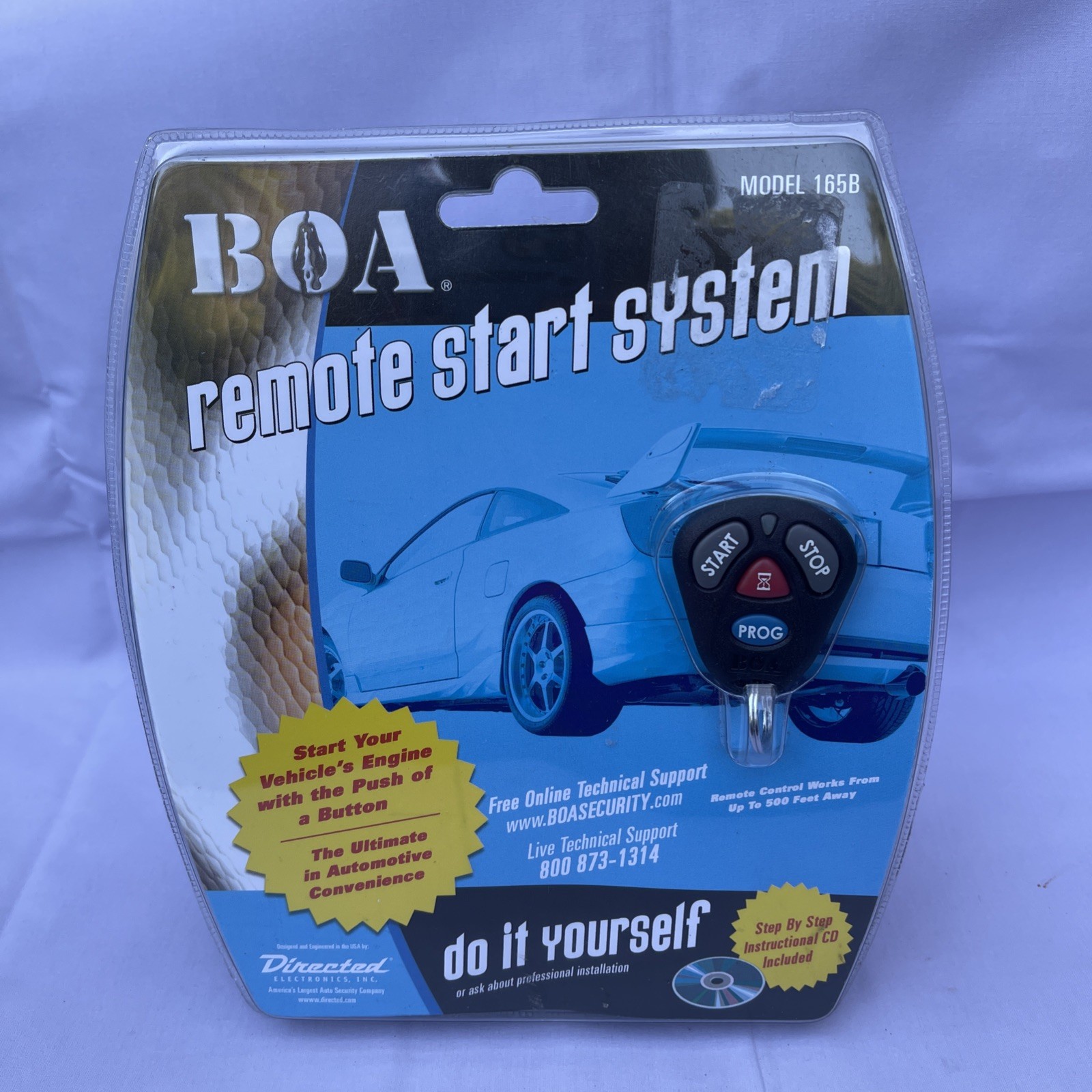 Boa Remote Start System Model 165B DIY CD Instructions Easy Install Sealed Box