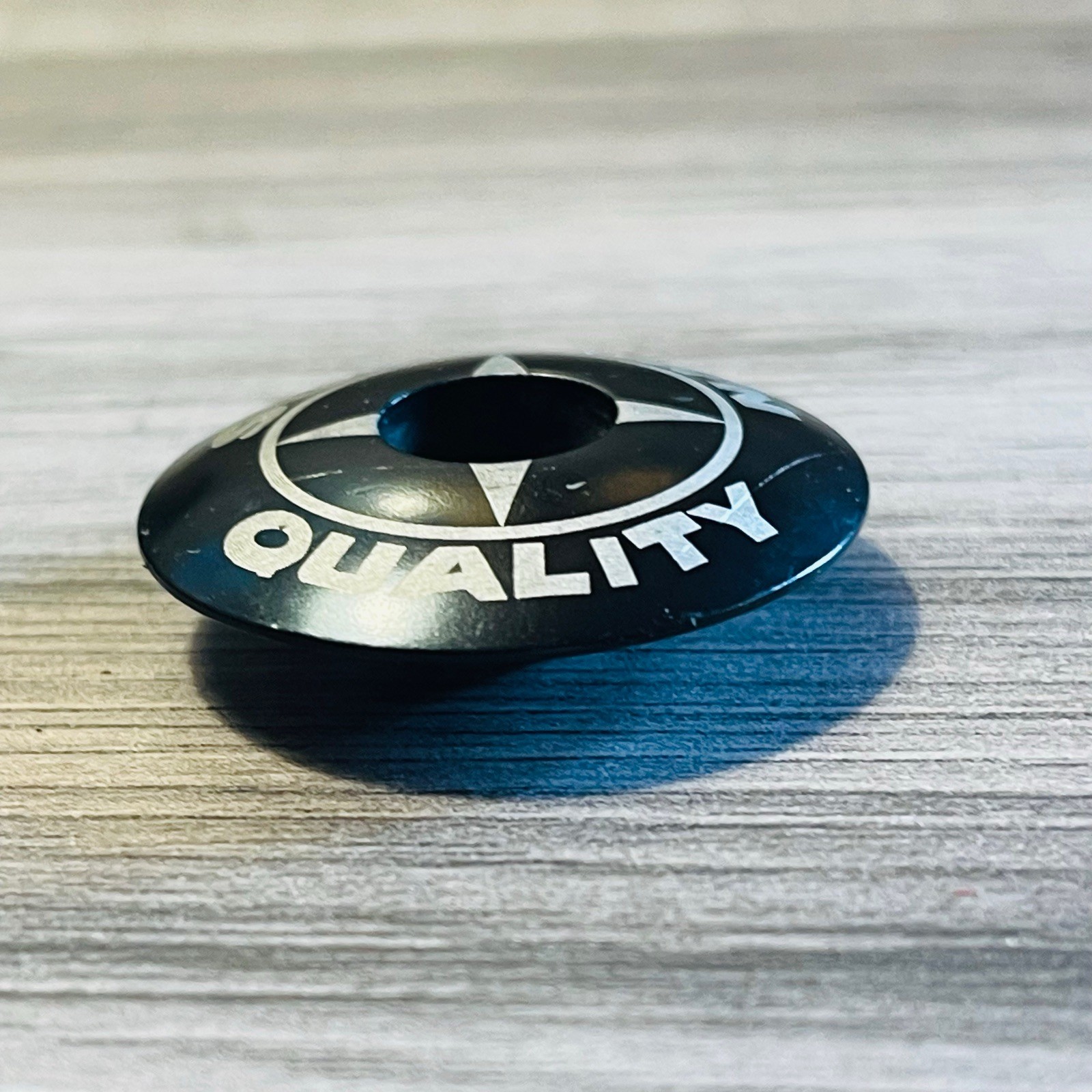 Schwinn Quality 1 1/8 Threadless Top Cap Black Aluminum 