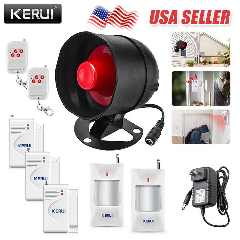 Wireless 115dB Burglar Alarm Complete Kit Home Security Anti-Theft System