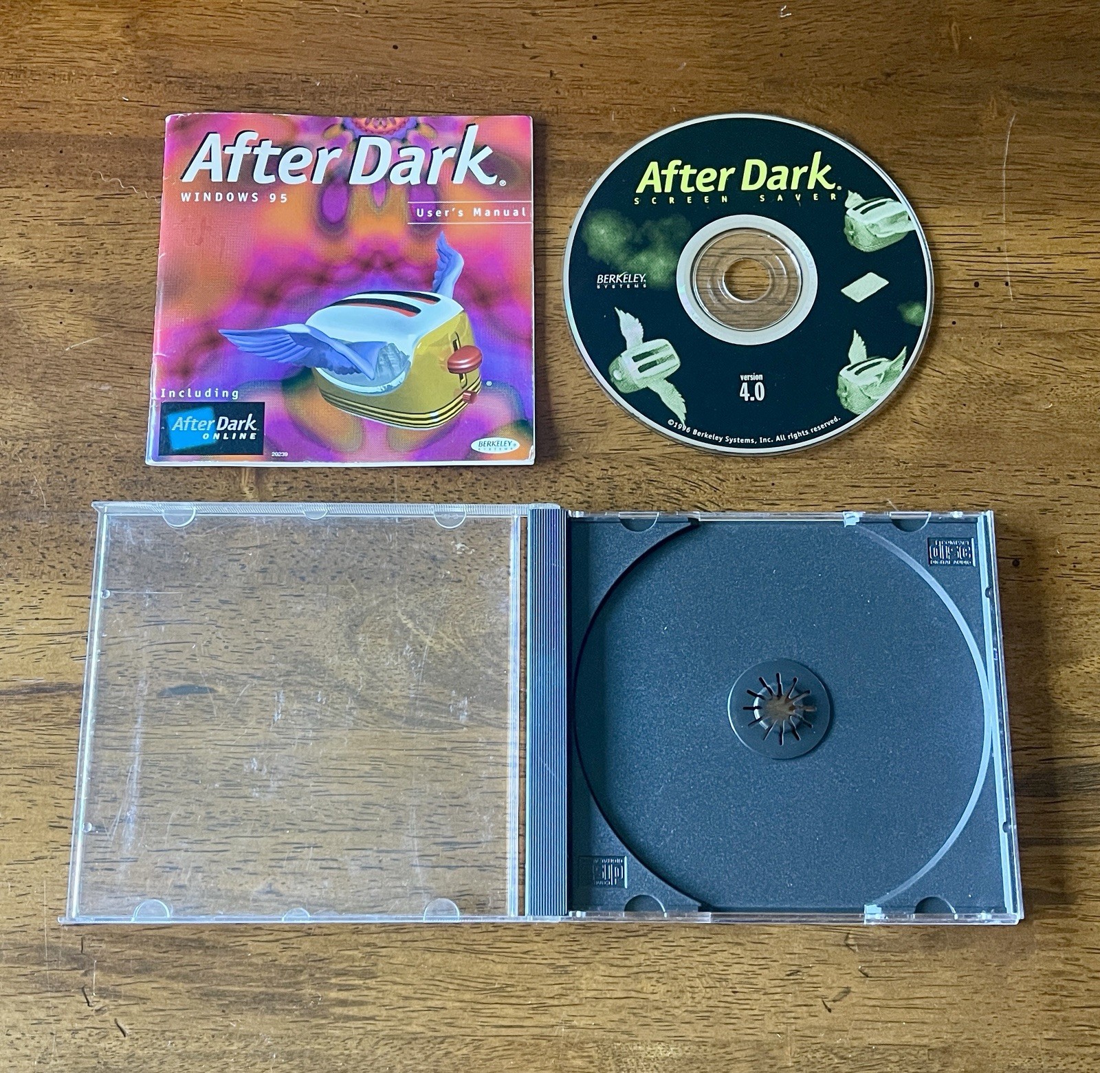Berkeley Systems After Dark Screen Saver Version 4.0 CD w/ User Manual - 1996