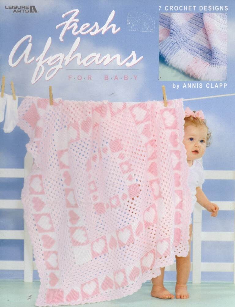 CROCHET FRESH AFGHANS FOR BABY 7 DESIGNS