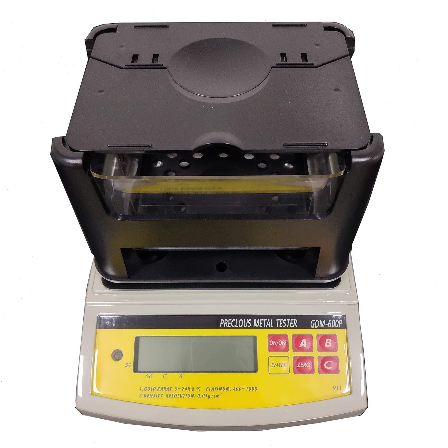 Lab Gold Purity Analyzer with Maximum Weight 600g Resolution 0.005g 0.001g/cm³