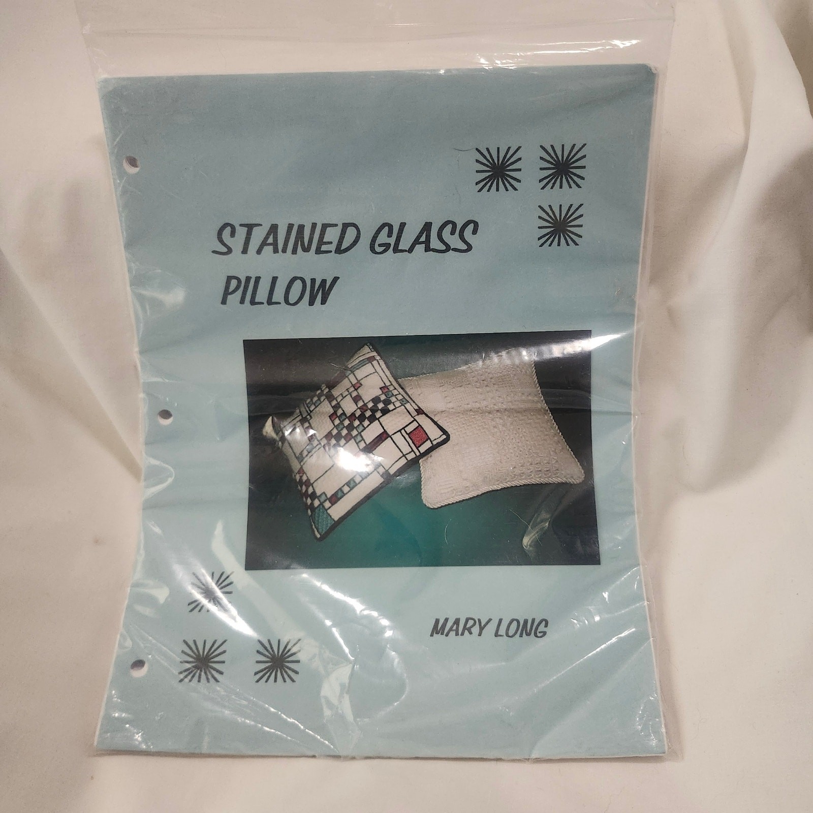 Stained Glass Pillow Group Correspondence Course EGA Retired Mary Long B31