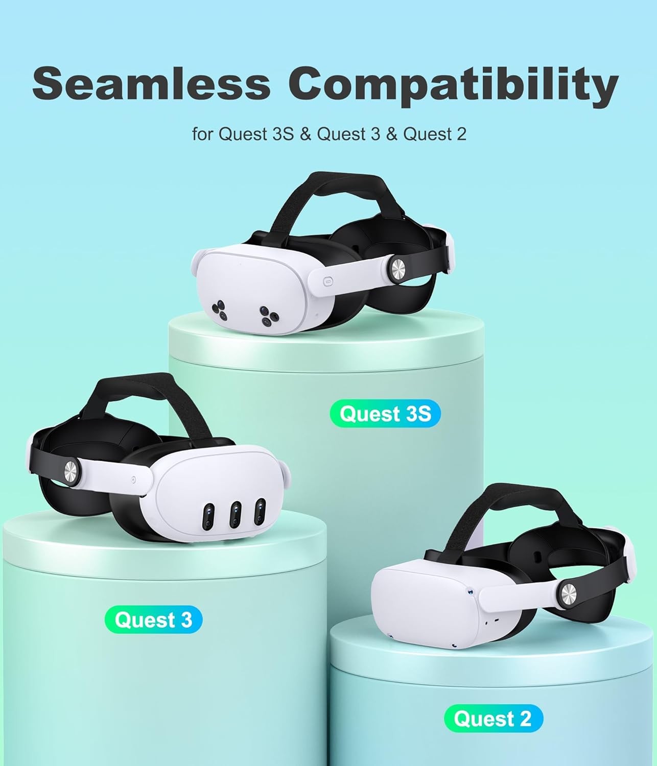 Quest 3 Headstrap Comfort Soft Padding
