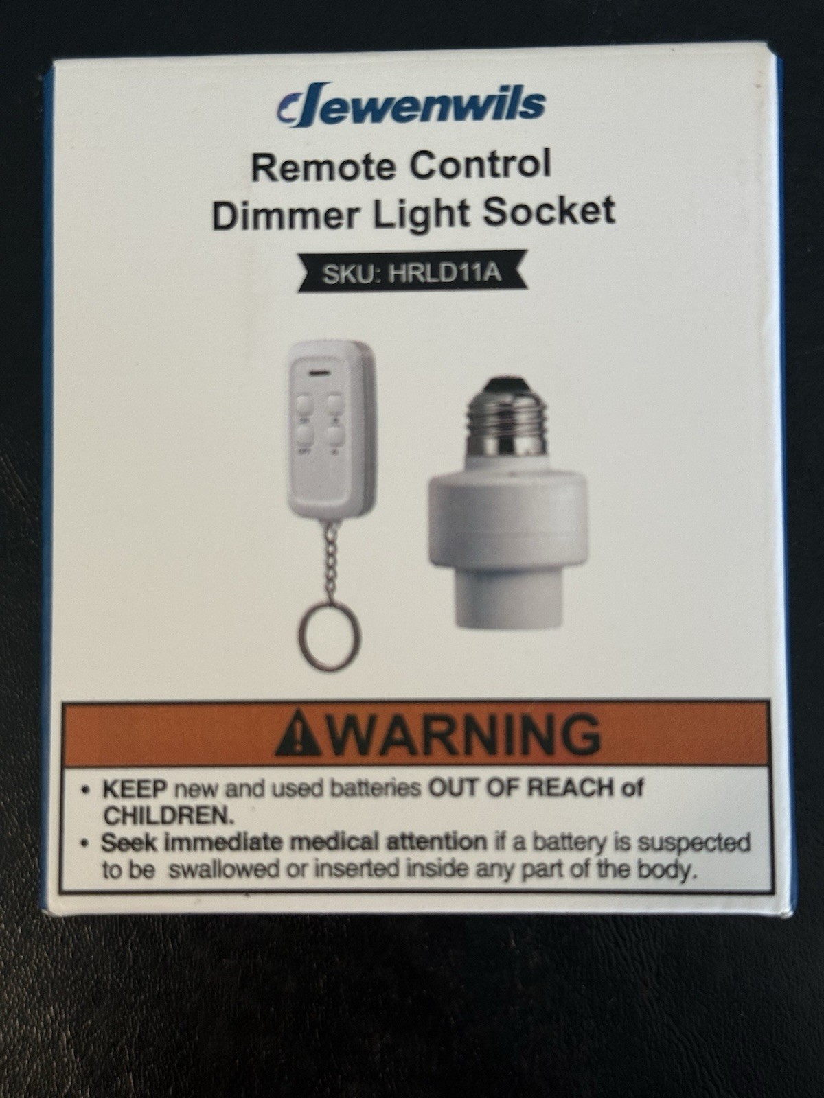 Dewenwils Remote Control Dimmer Light Socket #HRLD11A - A2000